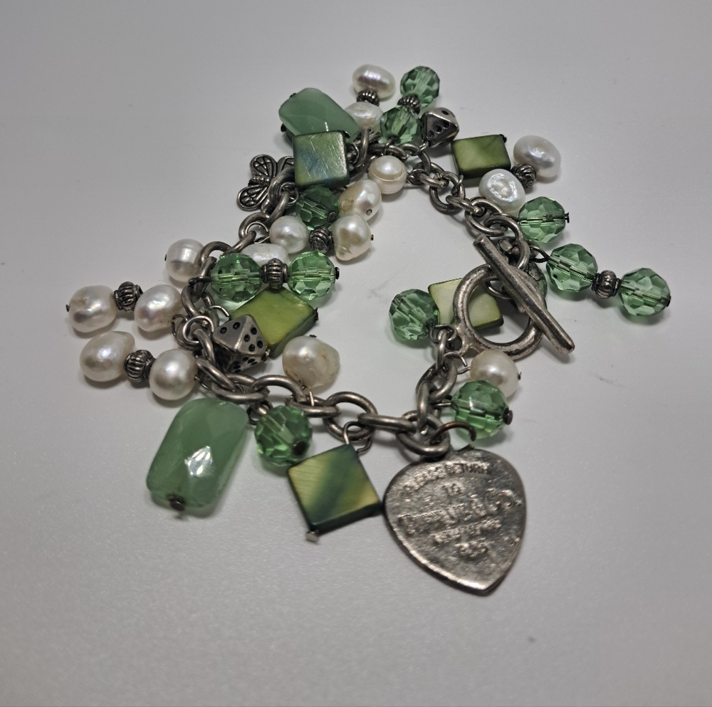 Charm Bracelet With Tiffany & Co. Heart Tag Charm - Picture 7 of 7